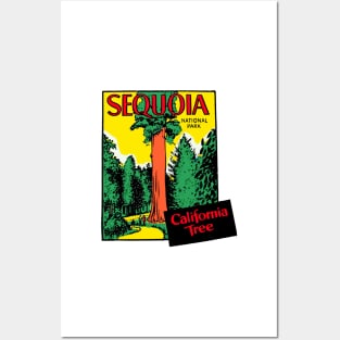 SEQUOIA NATIONAL PARK Vintage Style Posters and Art